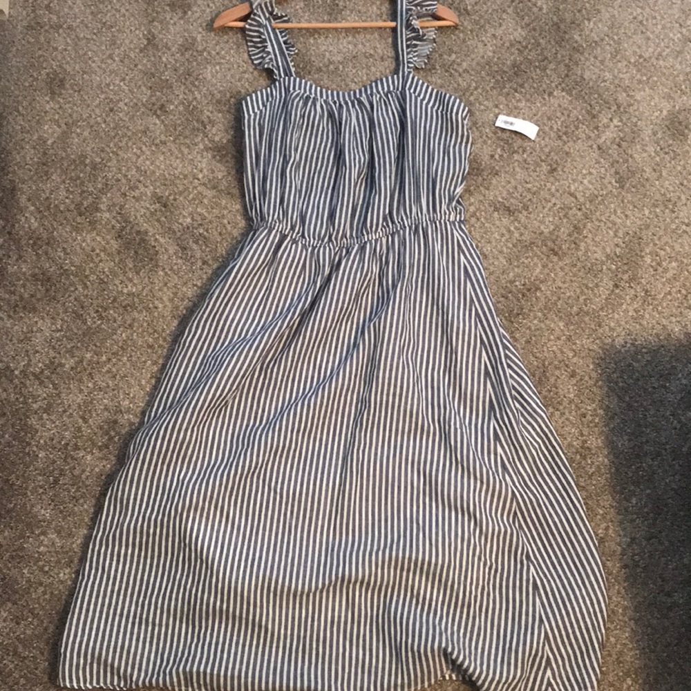 Linen Blend Waist Defined Maxi Dress